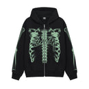 STUSSY FW23 RIB GAGE ZIP HOODIE