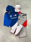 Kit Pma BMW Motosport Completo com Jeans, Tênis, Boné, Moletom