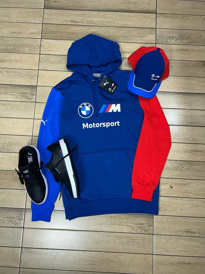 Kit Completo BMW Motosport Pma com Tênis, Boné e Moletom