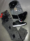 Kit Completo Pma com Jaqueta, Boné, Jeans e Tênis