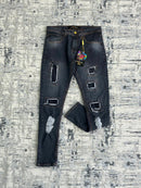 Calça Jeans Jogador com Rasgos