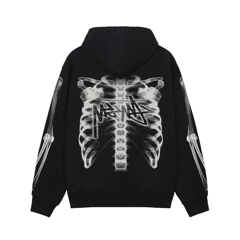 STUSSY FW23 RIB GAGE ZIP HOODIE